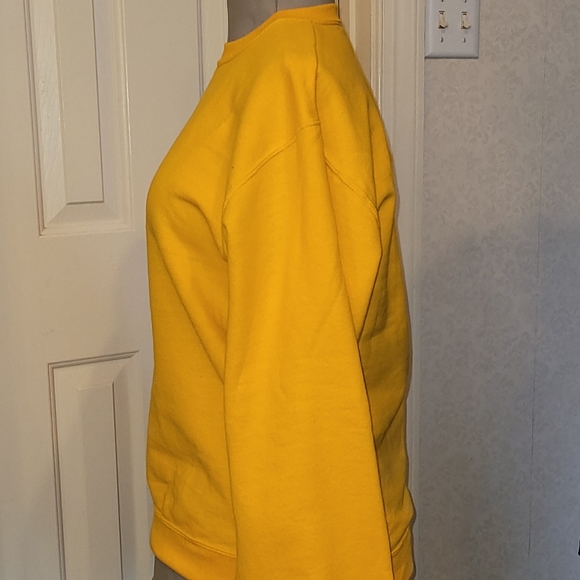 Vintage 90s Jerzees Gold Unisex NuBlend Crew Neck Sweatshirt New Without Tag - Picture 10 of 16